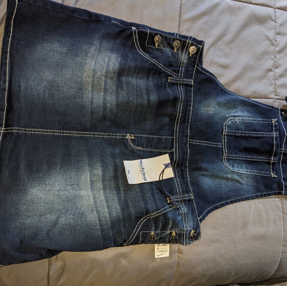 Blue jean skirt jumper